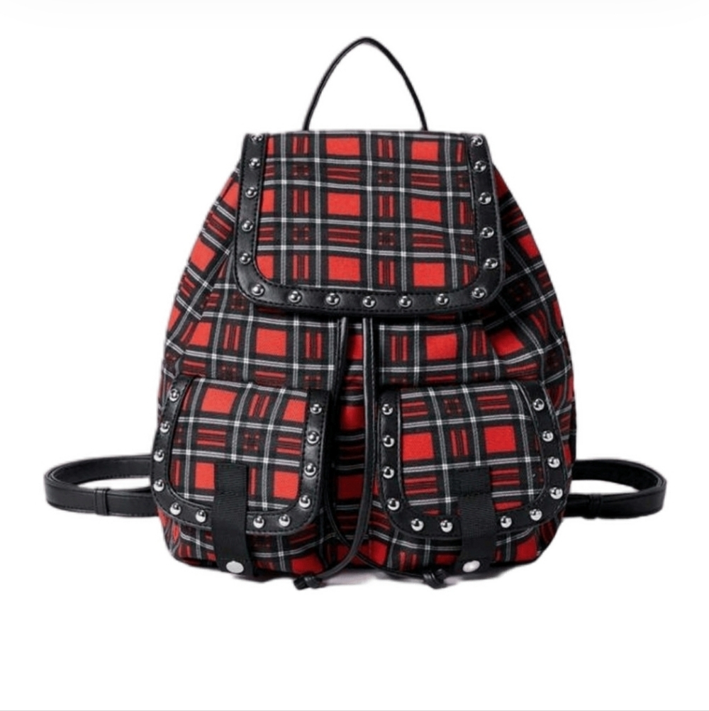 SHEIN Plaid Backpack